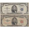 Image 1 : $5 SILVER CERTIFICATE AND RED SEAL 1953 SERIES