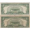 Image 2 : $5 SILVER CERTIFICATE AND RED SEAL 1953 SERIES