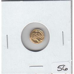 MEXICO GOLD WEDDING TOKEN  1865