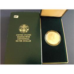EISENHOWER CENTENNIAL SILVER $1
