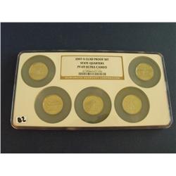 2007 NGC PROOF 69 MULTI HOLDER CLAD QUARTER SET