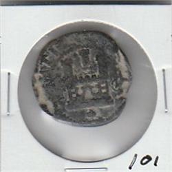 PIRATE COIN SPANISH COB 1600s