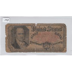 50 CENT FRACTIONAL CURRENCY