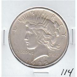 1922 PEACE DOLLAR SHARP APPEAL