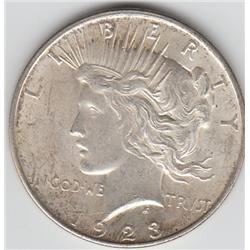 HIGHER GRADE $1 PEACE 1923