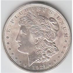 BLAZING $1 SILVER MORGAN LUSTER 1921