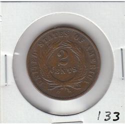 APPEALING DETAILS 1868 2 CENT PIECE