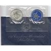 Image 1 : SILVER BLUE IKE 1972 S UNC MINT PACKAGE