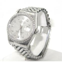 Rolex Steinless Steel Diamond Watch