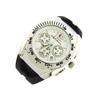 Image 2 : Zoppini Stainless Steel and Rubber Chronograph Watch