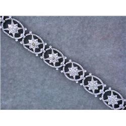 14k White Gold Diamond Bracelet