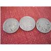 Image 1 : 3 Buffalo Nickels, 1935,36,37