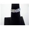 Image 1 : Round Center Diamond W/Princess Cut Diamonds Inset In Band, 4.2 GRAMS 14K Gold