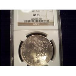 1890-O MS-63 Morgan Silver Dollar