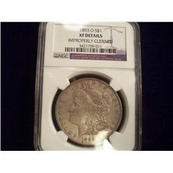 ** KEY DATE** 1893-O XF Morgan Silver Dollar, 300,000 Minted