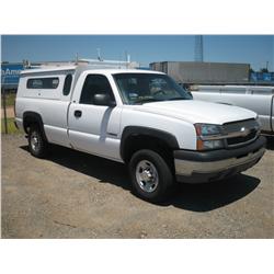 2003 CHEVY 2500 REG CAB, CNG TRUCK,