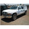 Image 1 : 2002 DODGE DAKOTA CREW CAB, W CAMPER & TOOLBOXES,
