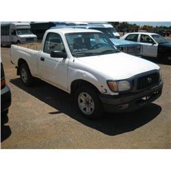 2002 TOYOTA TACOMA REG CAB,
