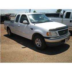 2001 FORD F150 XLT V8, 4DR EXT CAB,