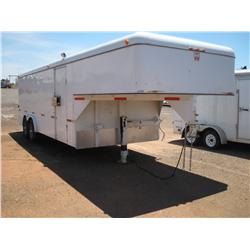 2007 WW TRAILER 28', GOOSENECK, TANDEM AXLE HAULER TRAILER,