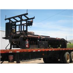 EQUIPMENT BED W GIN POLES & ROLLING TAIL BOARD,