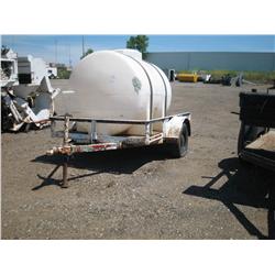 SINGLE AXLE TRAILER W WATER TANK,