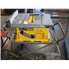 Image 1 : DEWALT DW744 10" TABLE SAW ON RIDGID PORTABLE STAND,