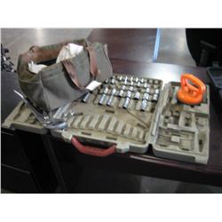 CRESCENT TOOL SET, CHANNEL LOCKS & TOOL BAG,