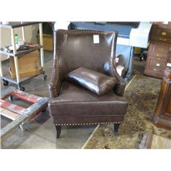 LEATHER ARM CHAIRS,
