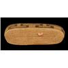 Image 2 : Pima Basket with Greek Key Design ca. 1900  8 1/4" L. 2 1/2" W.  Fine Condition