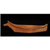 Image 1 : Makah Carved Model Canoe 20 1/2" L. 5 1/2" W.  Good Condition with Chip on Stern