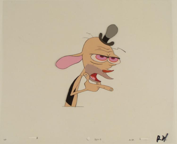 Pink Eyes Original Ren And Stimpy Art Cel Production