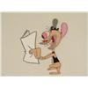 Image 2 : Reading Original Ren And Stimpy Newspaper Cel Animation