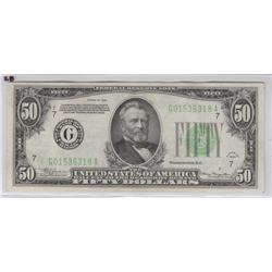 $50 1934 FRN HIGH GRADE