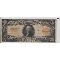 $20 GOLD CERTIFICATE 1922