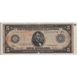 $5 FRN 1914 SAN FRANCISCO