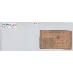 COLONIAL NEW JERSEY 1763 30 SHILLINGS