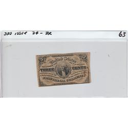 THIRD ISSUE 3 CENT FRACTIONAL
