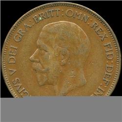 1929 British Geo V 1p XF (COI-8926)