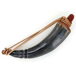 US West Indian Buffalo Polished Powder Horn (CLB-697)
