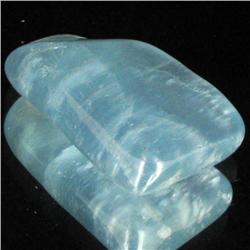 38.05ct Strong Blue Freeform Aquamarine Cabochon (GEM-33669)