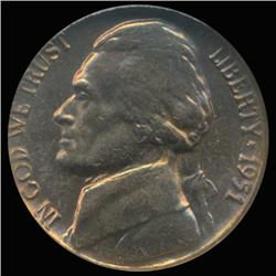 1 pc 1943 Choice//Gem BU Coin S Silver War Jefferson Nickel