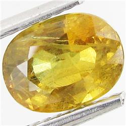 2.09ct Oval Natural Greenish Yellow Sapphire (GEM-29509)