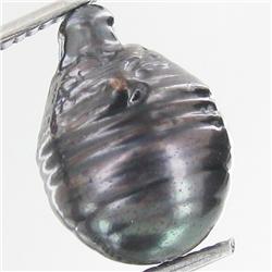 8.9ct Baroque Peacock Black South Sea Saltwater Pearl (GEM-33268)