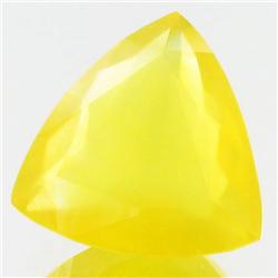 20.45ct Natural Yellow Opal Trillion Wonderful (GEM-29728)