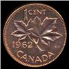 Image 2 : 1962 Canada 1c GEM BU MS66+ Red (COI-7998)