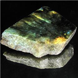 341.95ct Flashy Peacock Color Labradorite Slab (GEM-33610)