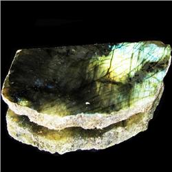 214.40ct Labradorite Polished Slab Peacock Colors (GEM-30352)