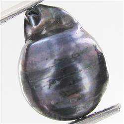 6.82ct Baroque Peacock Black South Sea Saltwater Pearl (GEM-33220)