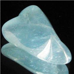 17.3ct Strong Blue Freeform Aquamarine Cabochon (GEM-33760)
